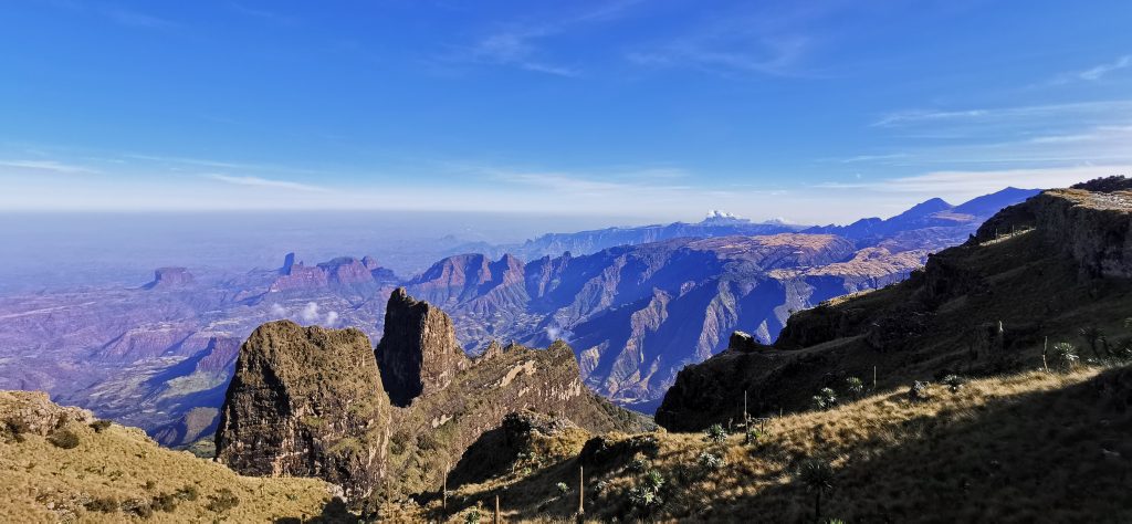 Eén van de mooiste bezienswaardigheden van Ethiopië is het Simien Mountains National Park