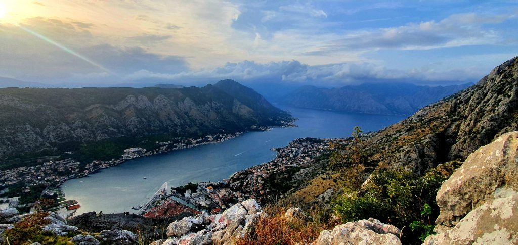 Ladder van Kotor uitzicht Kotor Montenegro