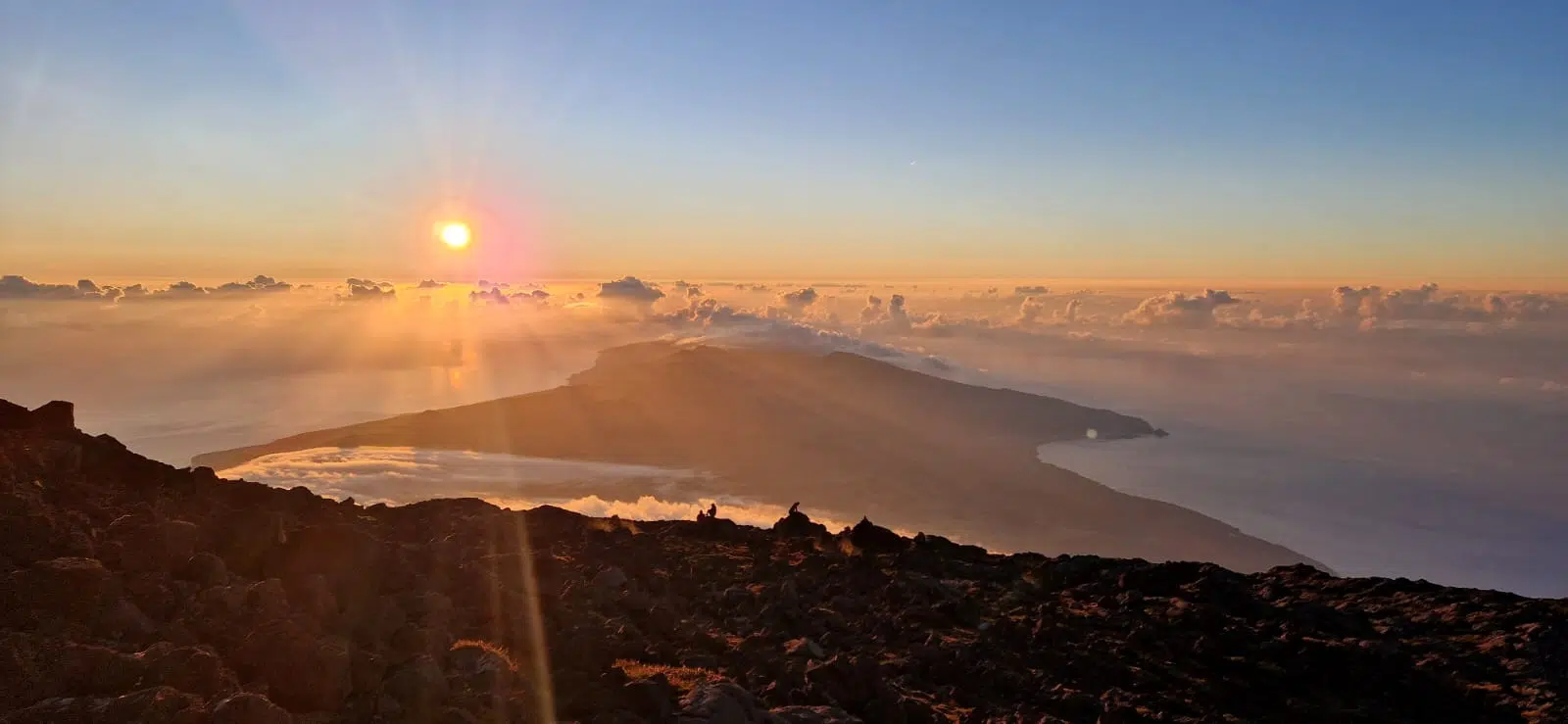 Pico beklimmen Azoren Portugal zonsopkomst