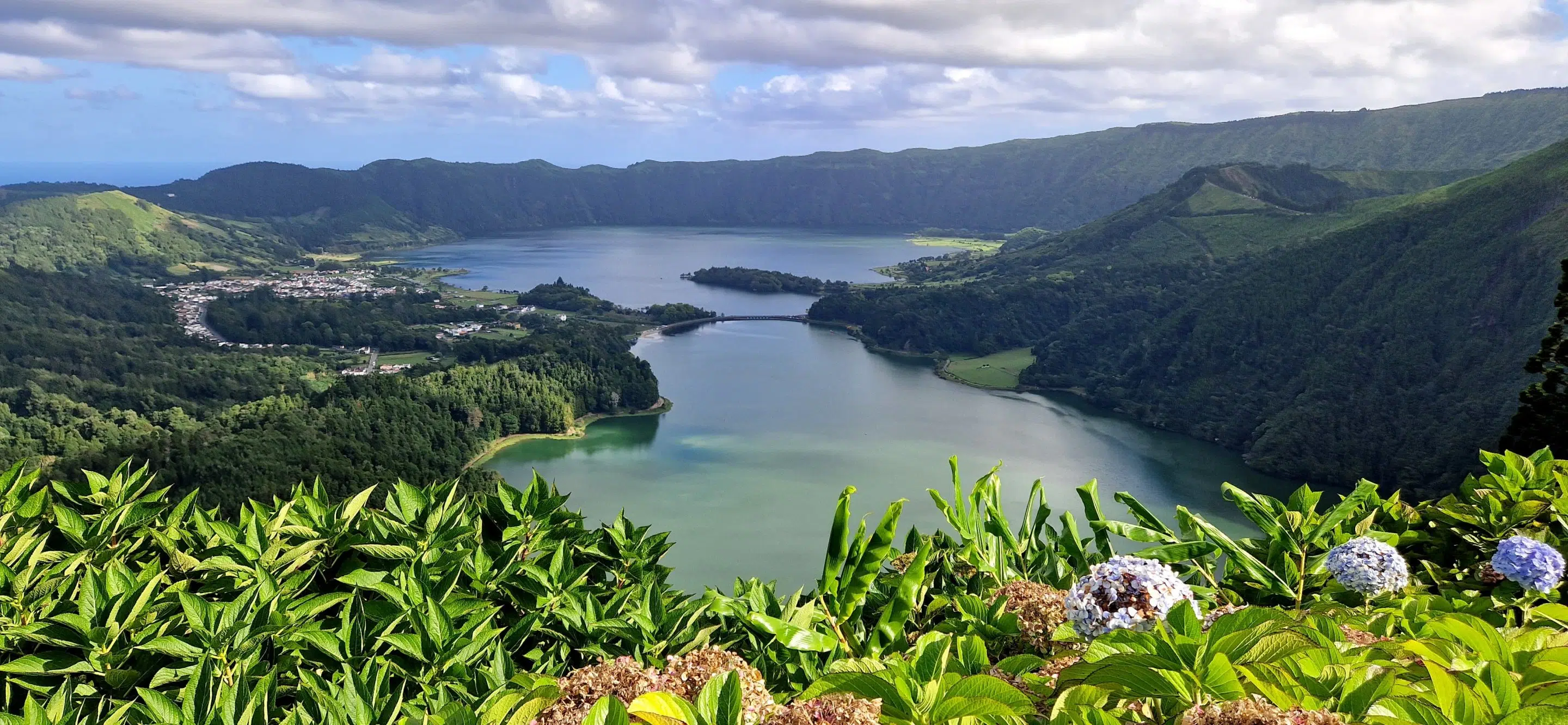 Azoren Sete Cidades Portugal vulkaanmeren