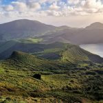 Hier zie je Faial tijdens het wandelen op de Azoren